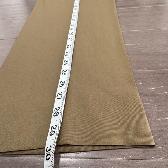 Zanella Flat Front Olive Green Dress Pants Mens SZ 343/30 - Picture 11 of 14